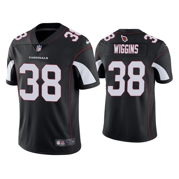 Men's Arizona Cardinals #38 James Wiggins Black Vapor Untouchable Limited Stitched Jersey